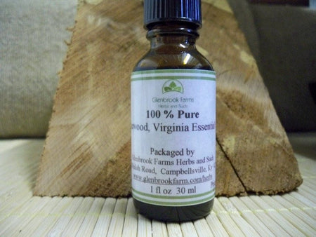 Cedarwood Virginia Essential Oil from www.glenbrookfarm.com