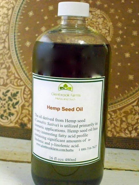 bottle of hemp oil