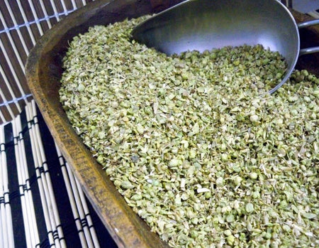 dried oregano leaf in a bowl