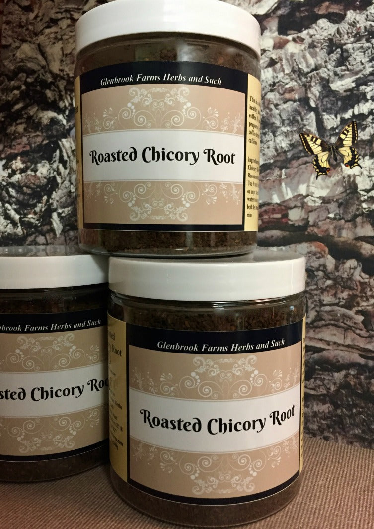 On Sale! Chicory Root Roasted  8 oz Jar