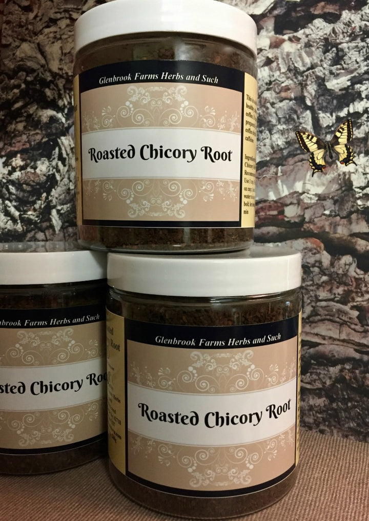 On Sale! Chicory Root Roasted  8 oz Jar