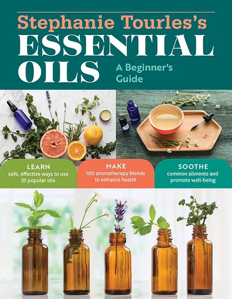 Book with 100 recipes for using essential oils