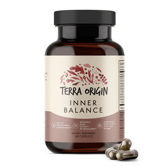 Picture of the Inner Balance by Terra Origin 60 capsules per bottle