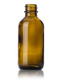 brown glass bottle 2 oz size