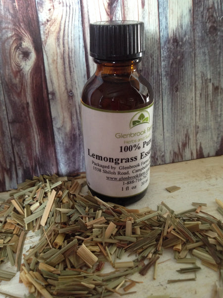 lemongrass essential oil bottle