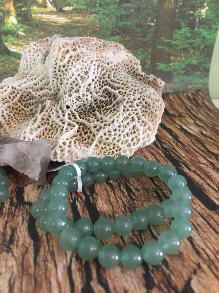 green aventurine bead bracelet