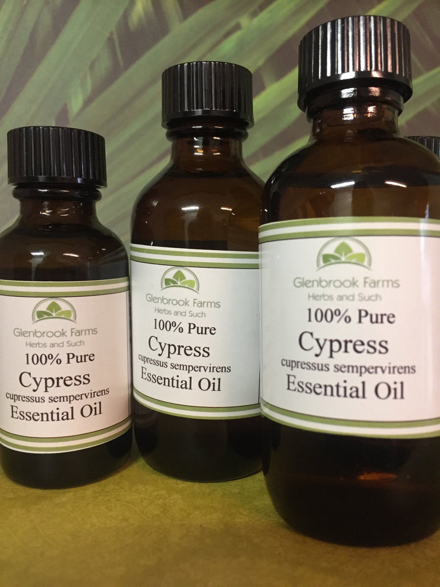 cypress oil bottle