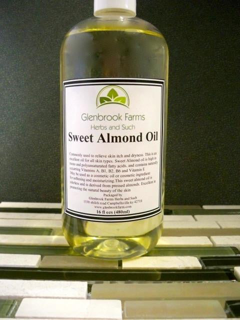 Sweet Almond Oil from www.glenbrookfarm.com
