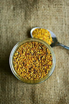 bee pollen in a spoon