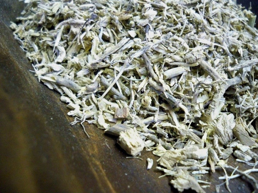 thumbnail interactive-video image 1 of Butcher’s Broom Root Cut & Sifted – Ruscus Aculeatus – 1 Oz. For Tea & Infusion 1 of 6