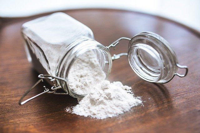 calcium powder in a jar