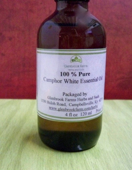 Camphor, White Essential Oil from glenbrookfarm.com