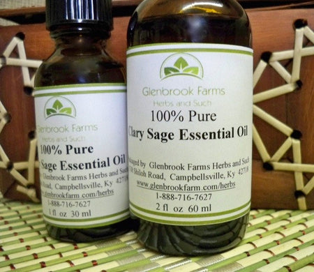 Clary Sage Essential Oil from www.glenbrookfarm.com