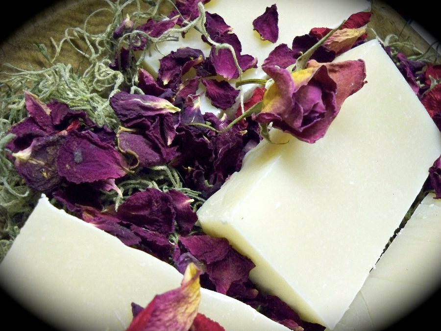 bar of soap with roses