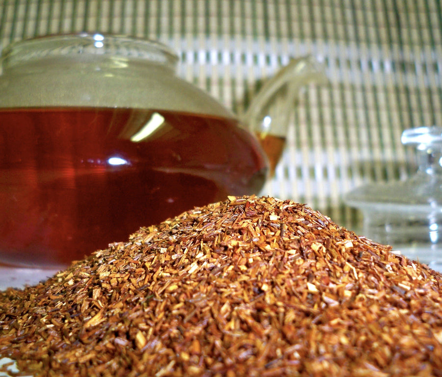 African Rooibos tea and teapot