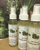 All Natural Deodorant Spray bottle