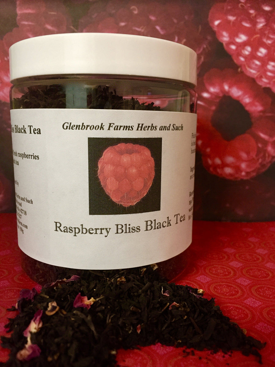 jar of raspberry tea     