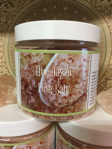 pink salt in a canister