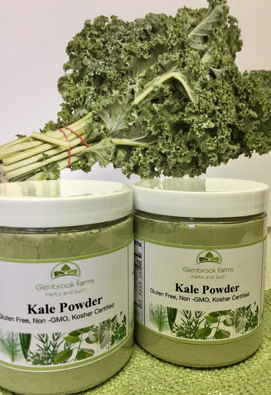 jar  of kale powder