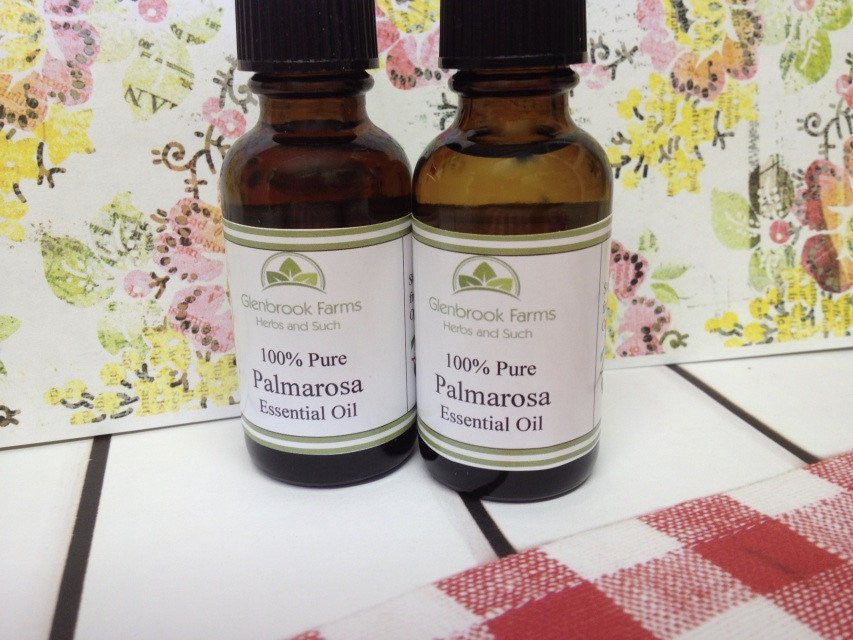 Palmarose Essential oil from glenbrookfarm.com suppliers of pure essential oils