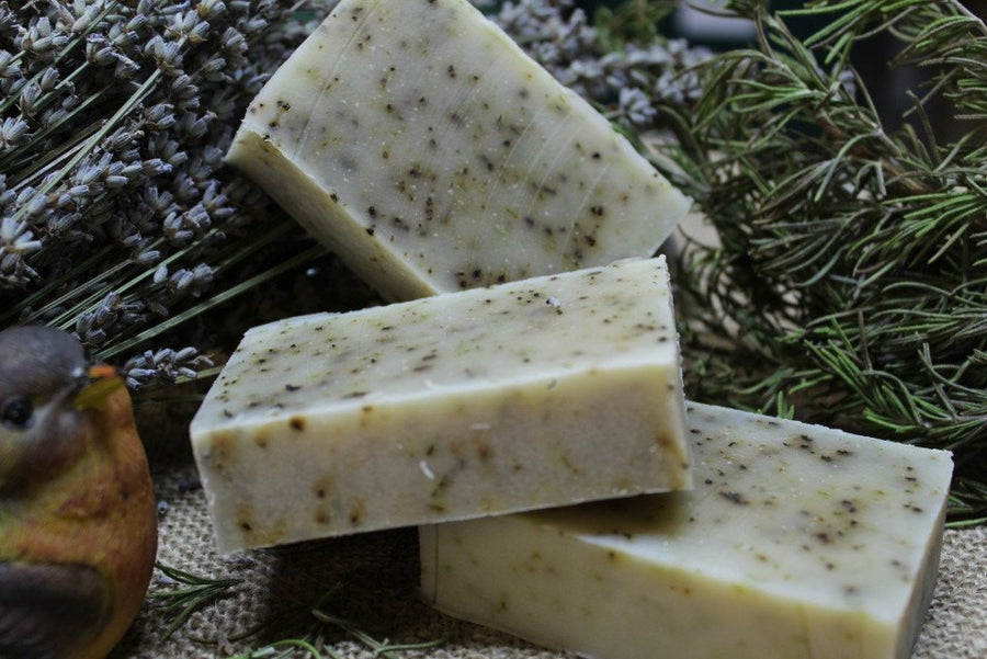 Rosemary Hand Scrub Soap from www.glenbrookfarm.com