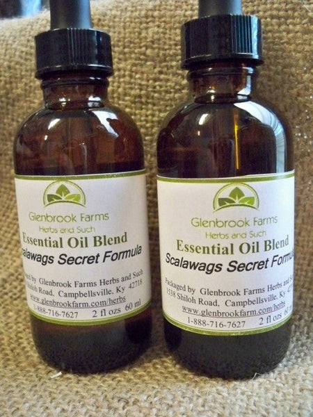 Scalawags Essential oil blend like thieves from www.glenbrookfarm.com