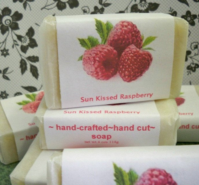 Sun Ripened Raspberry Soap from www.glenbrookfarm.com