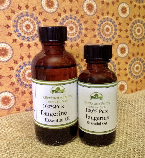 tangerine essential oil from www.glenbrookfarm.com
