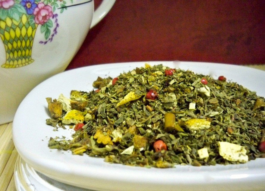 Tulsi Ginger Orange Tea from www.glenbrookfarm.com